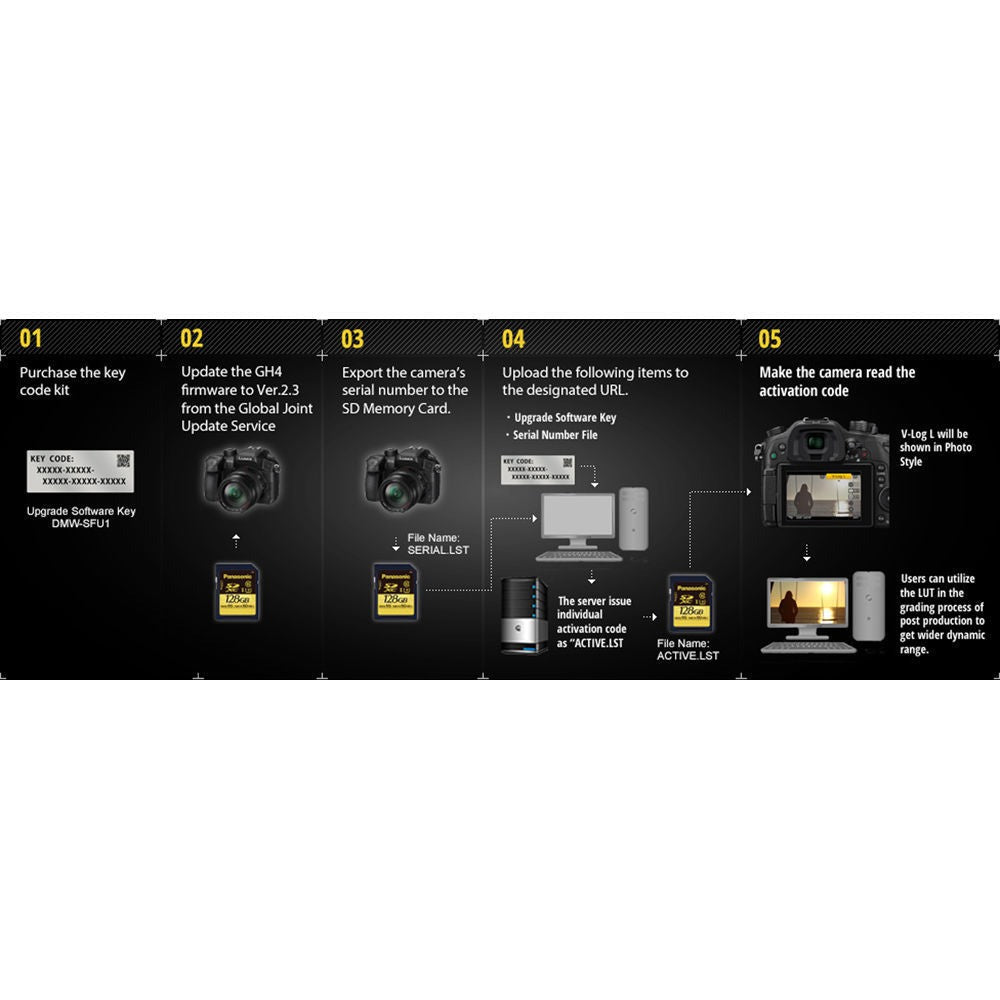 Panasonic V-Log L Function Firmware Upgrade Kit