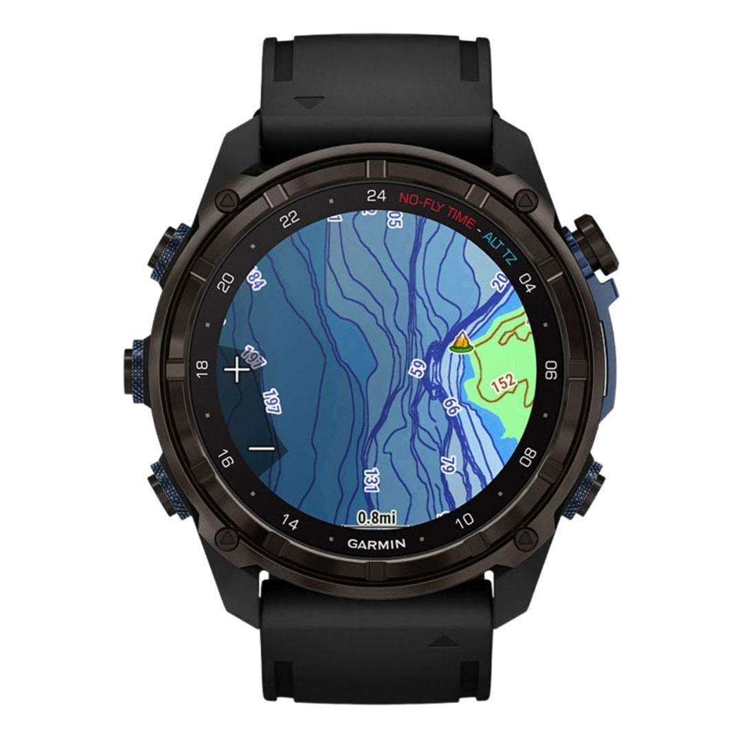 Garmin Descent Mk3i Watch Style-Dive Computer (51mm, Carbon Gray with Black Silicone Band)