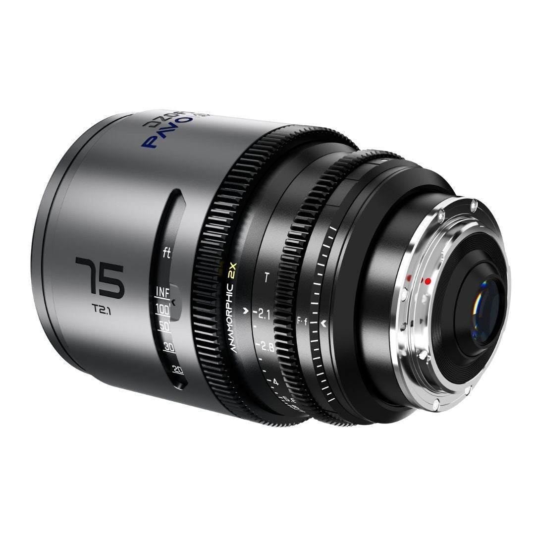 DZOFilm Pavo 2x Anamorphic T2.1 3-Lens Set with Blue Coating, PL or EF Mount (Space Gray and Black)