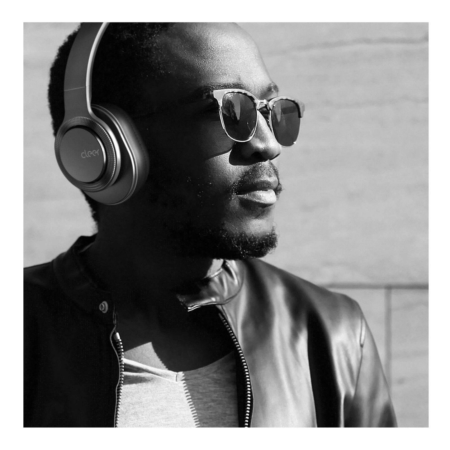 Cleer Flow Hybrid Noise-Canceling Bluetooth Wireless Over-Ear Headphones (Silver)