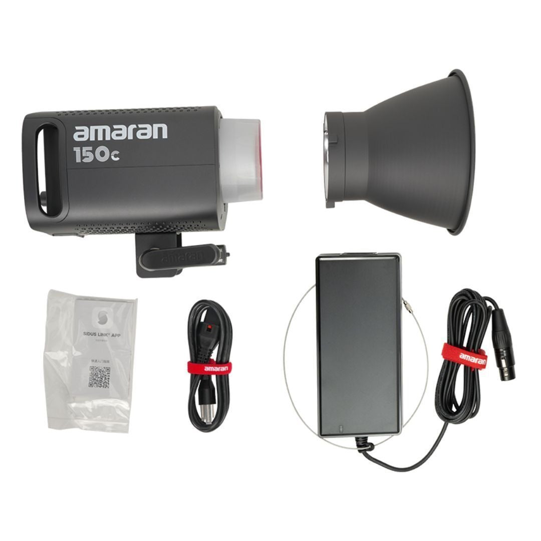 Aputure amaran 150c RGBWW Full-Color 150W Output Bowens Mount Point-Source LED (Charcoal)