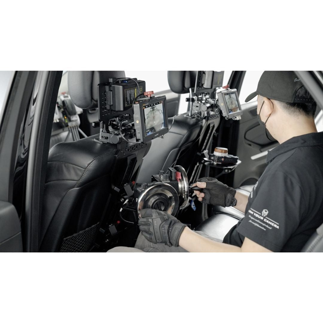 Tilta Rear Seat Monitor Mounting Bracket Pro with Universal Design and Mounting Plate (Black)
