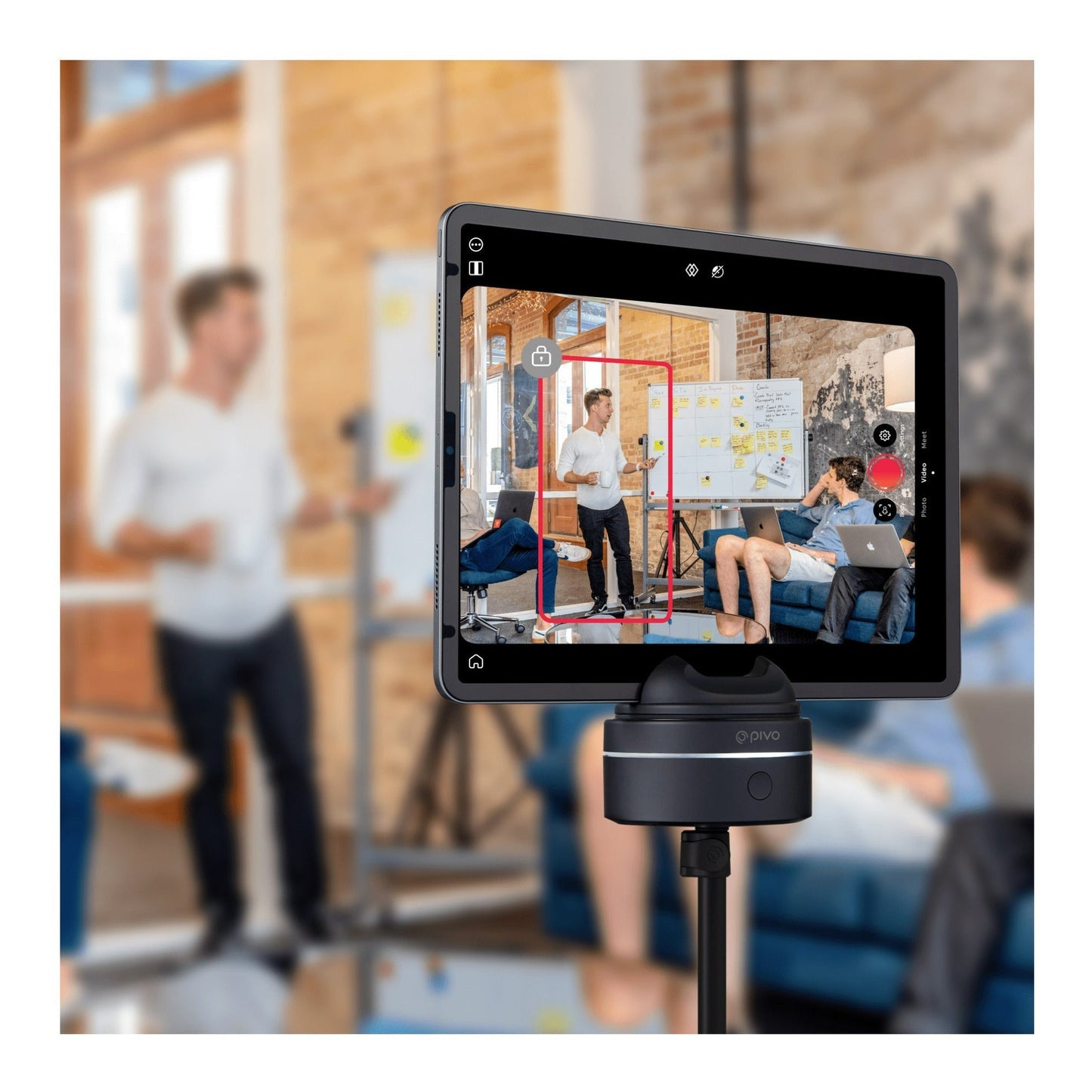 Pivo Max 360 Smart Video Tracker with 5' Camera Tripod Camera System