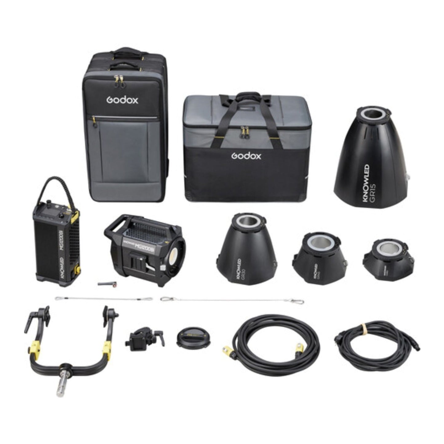 Godox Knowled MG1200BI 1200W Bi-Color LED Video Light Kit with 4 Reflectors and Sunlight-Mimic Beam