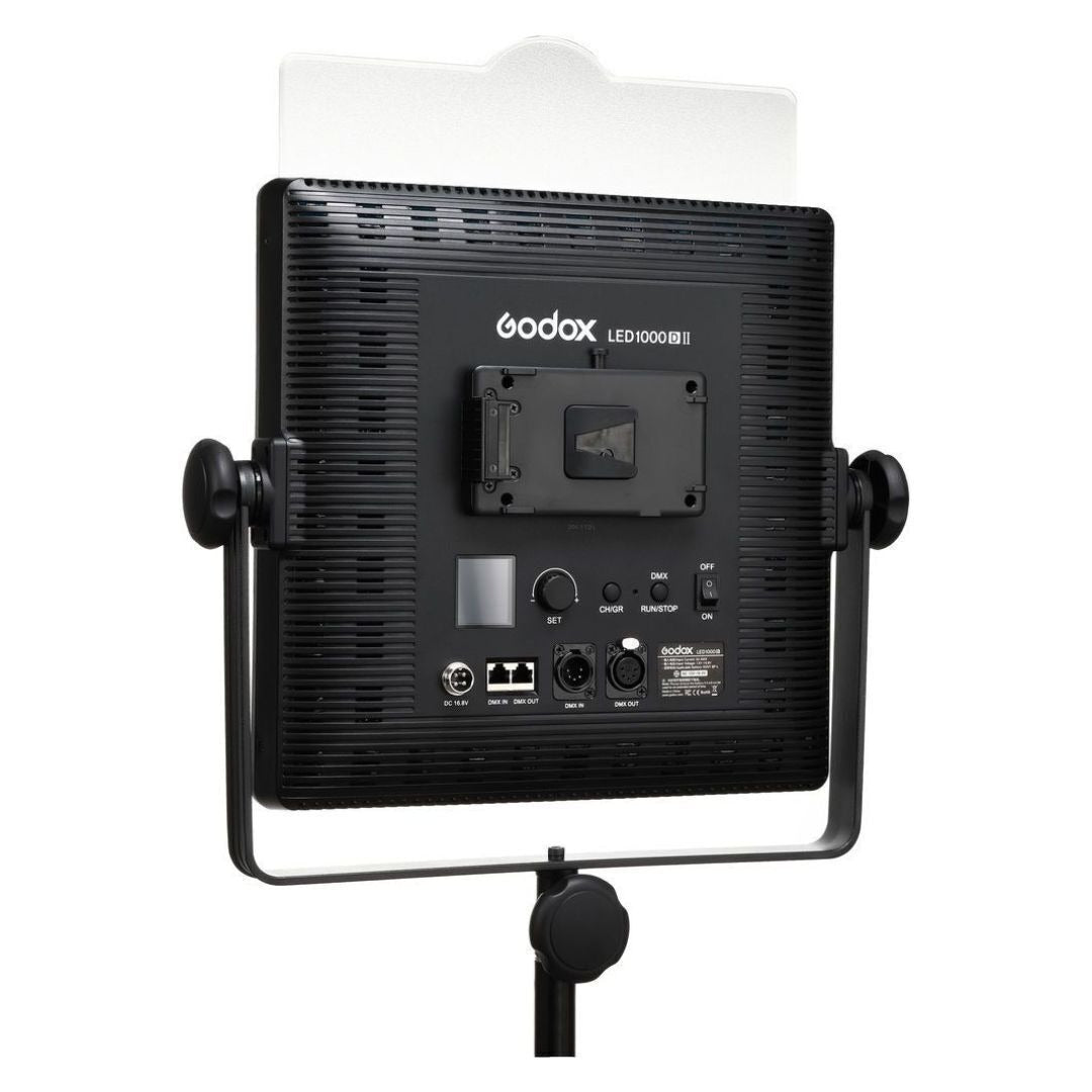 Godox LED1000D II Daylight LED Video Light with DMX, On-Board, Wireless Control for Live Streaming