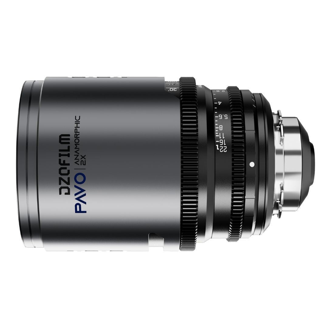DZOFilm PAVO 100mm Anamorphic 2x T2.4 Blue Coating PL or EF Mount Lens (Space Gray-Black)