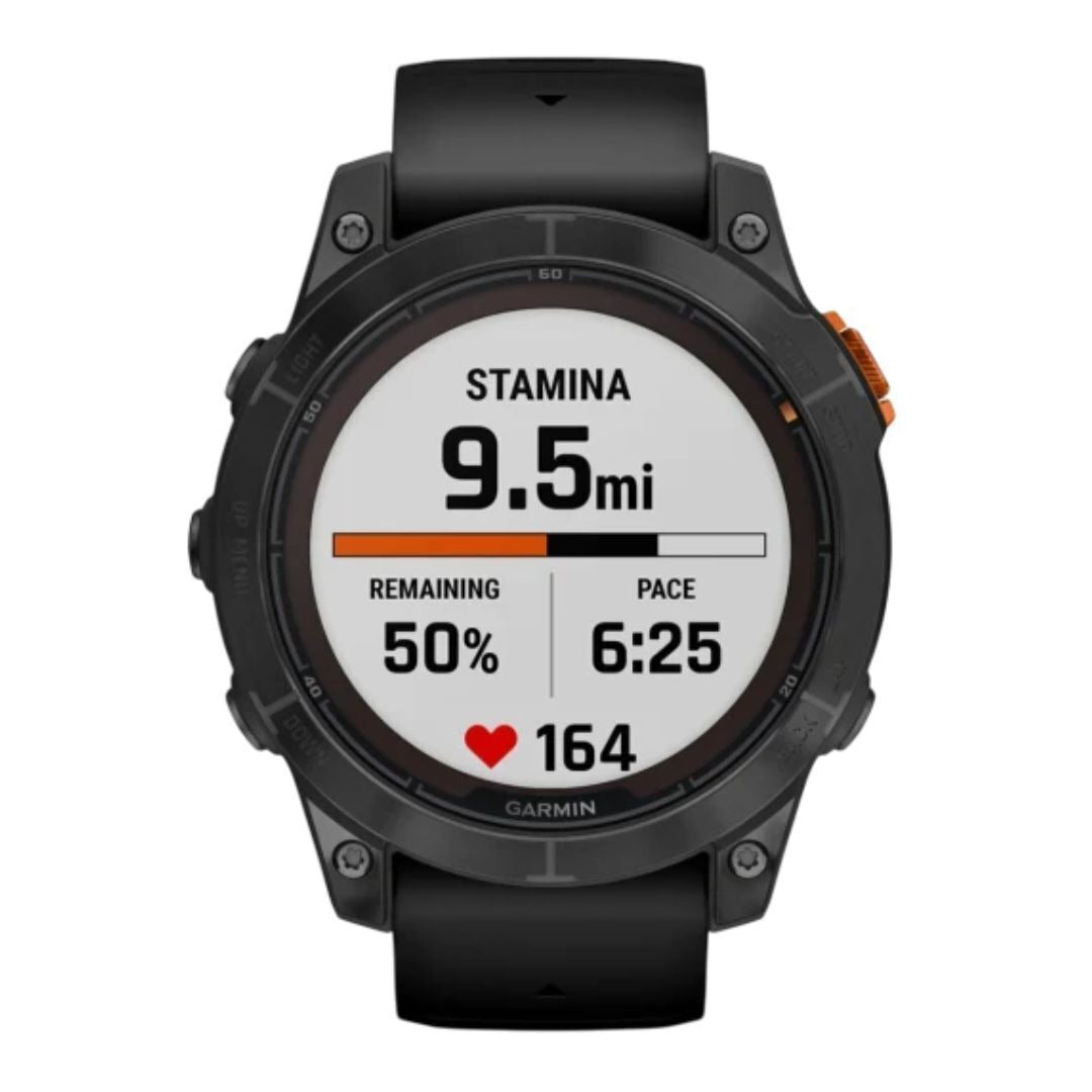 Garmin fenix 7 Pro 47mm Solar Edition Watch with Garmin Coach (Slate Gray with Black Band, No Wi-Fi)