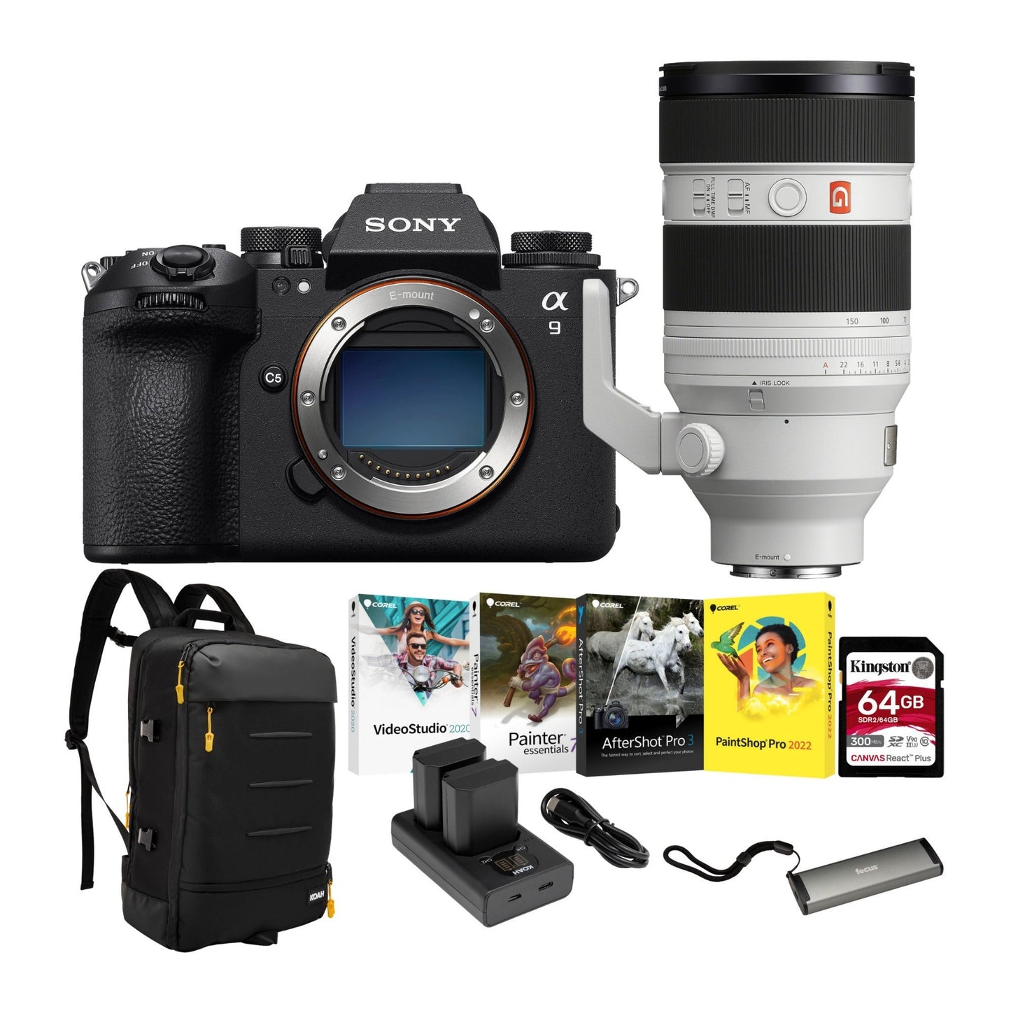 Sony Alpha 9 Mark III FF Mirrorless Camera with FE 50-150mm f/2 GM Lens Bundle