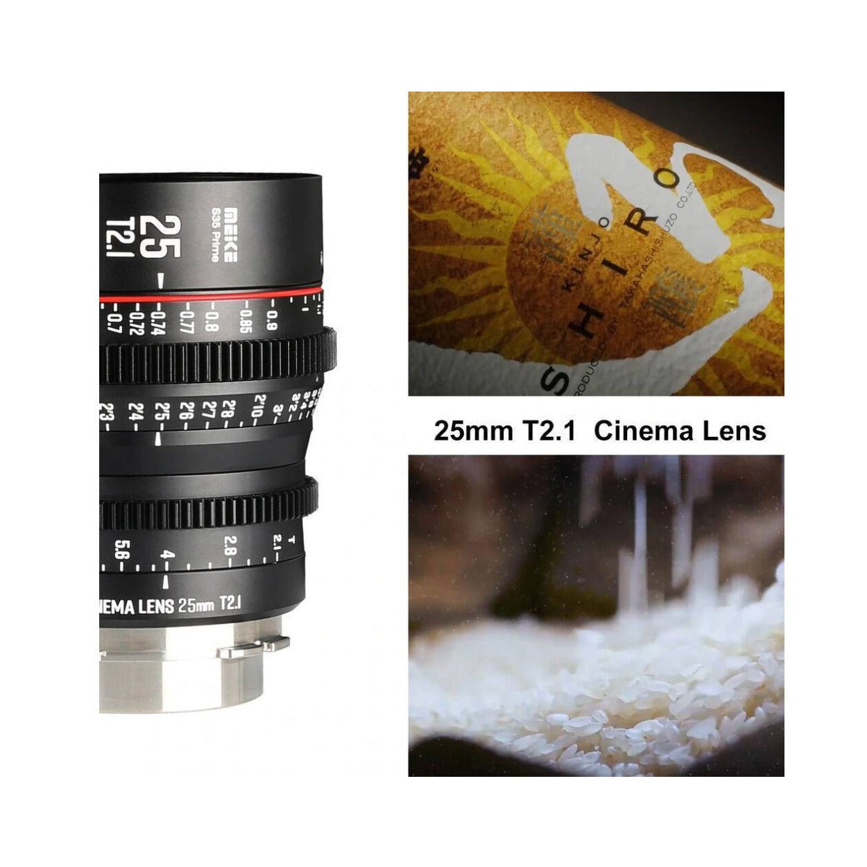 Meike 25mm T2.1 Super35 Prime Cine Lens (EF Mount)