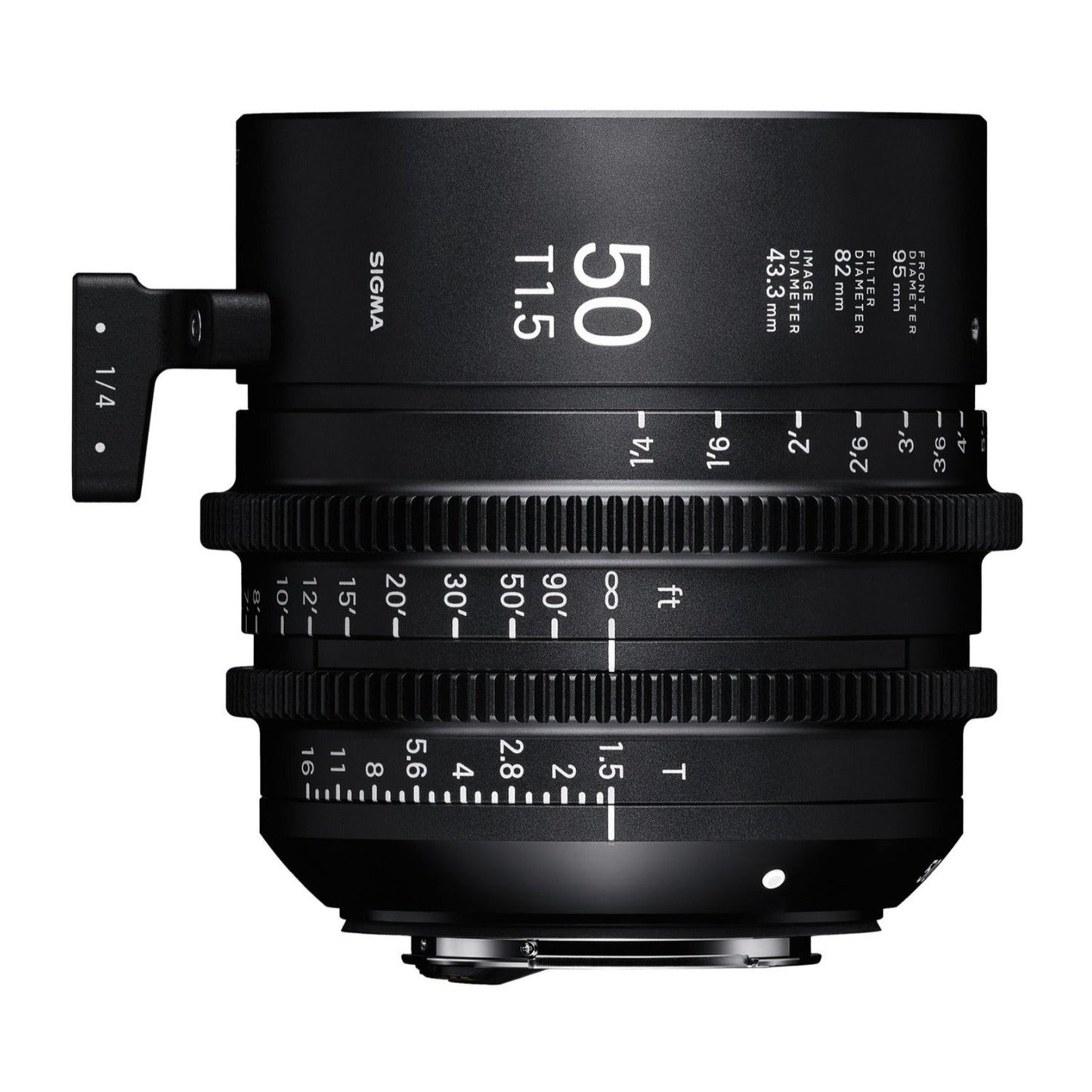 Sigma 50mm T1.5 FF High Speed Prime /i Technology-Compatible PL Mount Lens (Meter Markings)