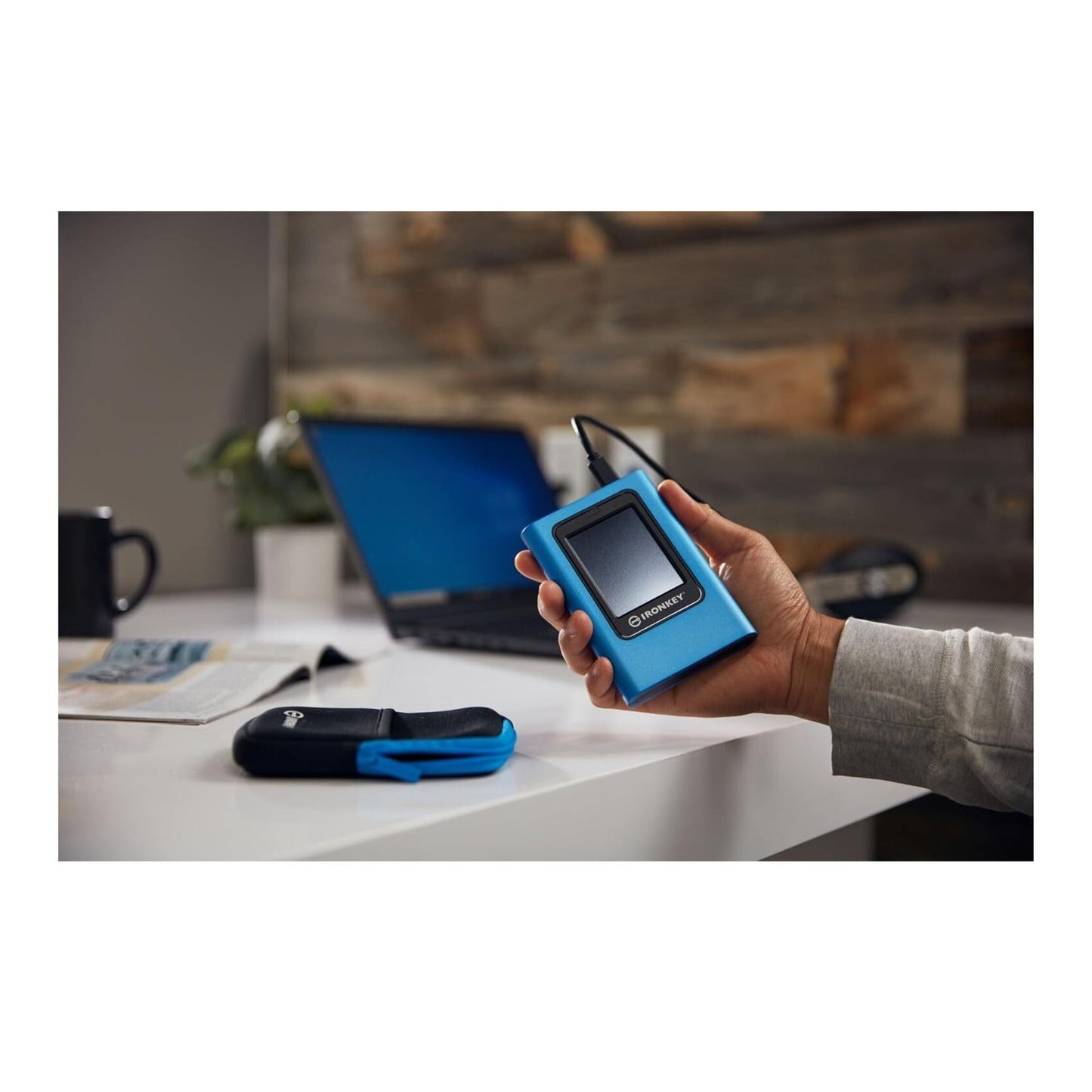 Kingston 3.8TB IronKey Vault Privacy 80 XTS-AES 256-bit Encrypted External SSD