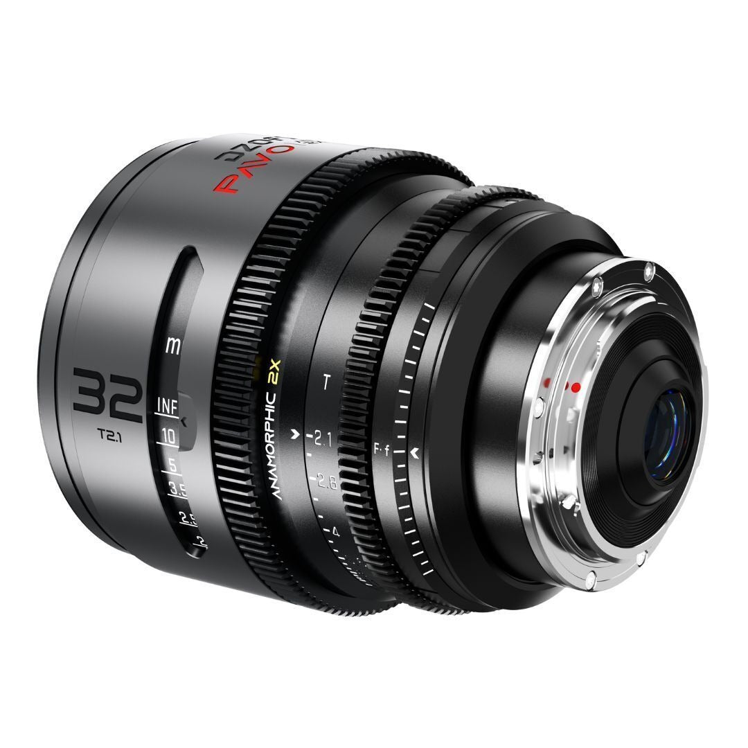 DZOFilm PAVO 32mm Anamorphic 2x T2.1 Neutral Coating PL or EF Mount Lens (Space Gray and Black)