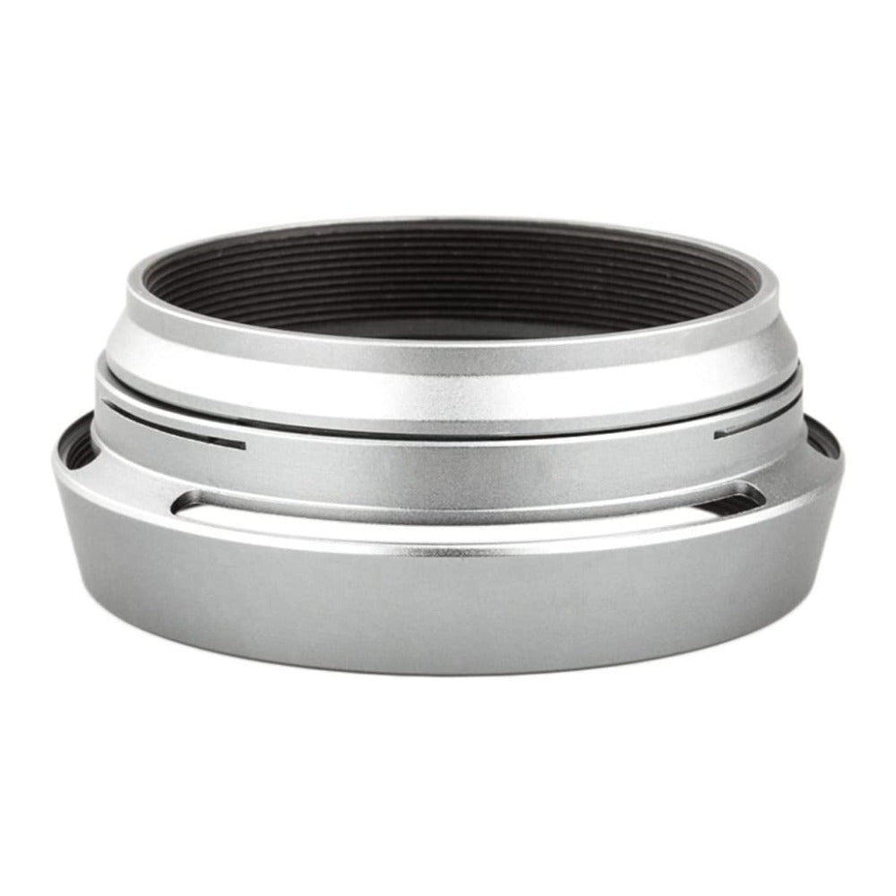 FujiFilm 49mm Filter Adapter Ring and Lens Hood for Fujifilm Cameras (Silver)