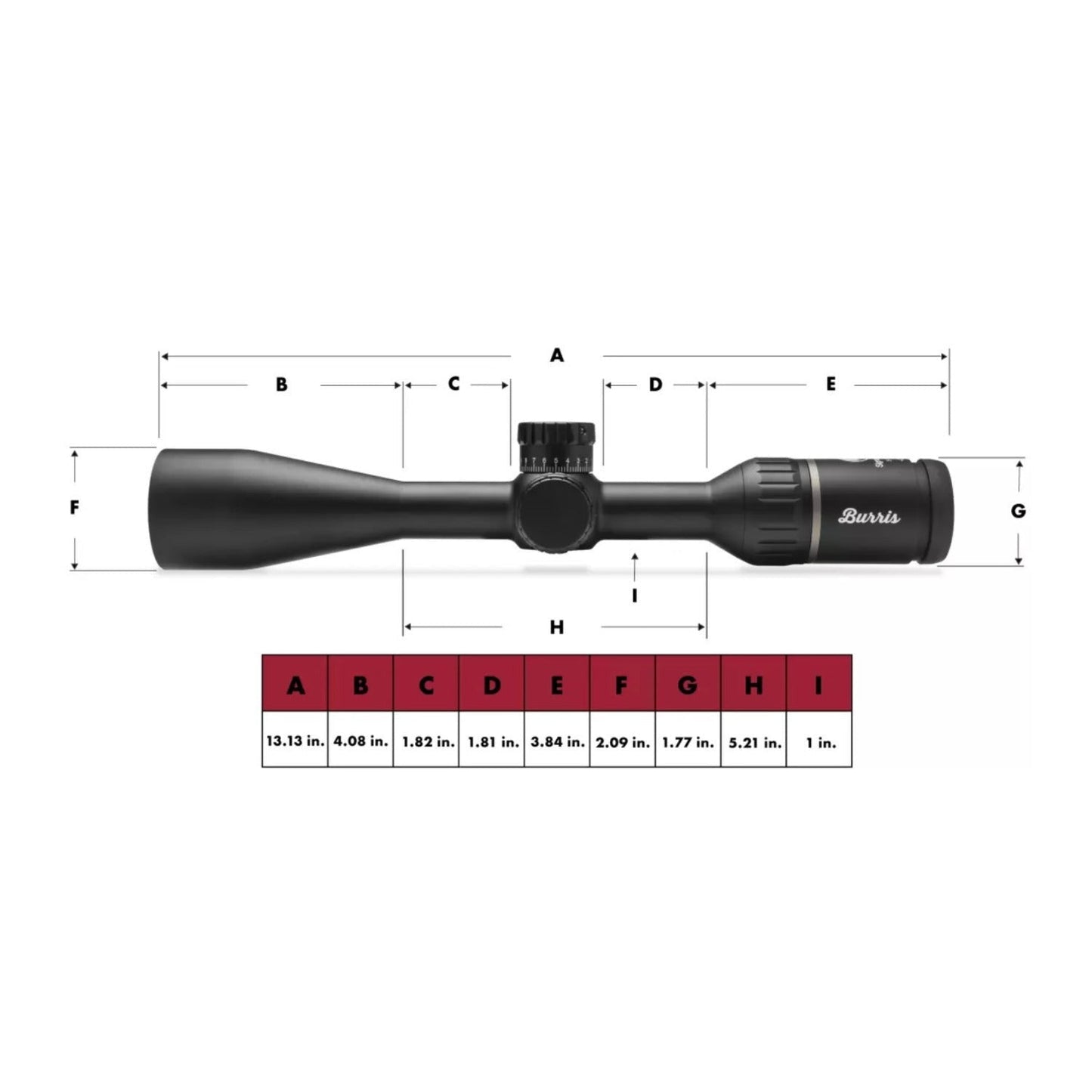 Burris Signature HD 3-15x44mm Riflescope Plex Reticle Rear Focal Plane (Black)