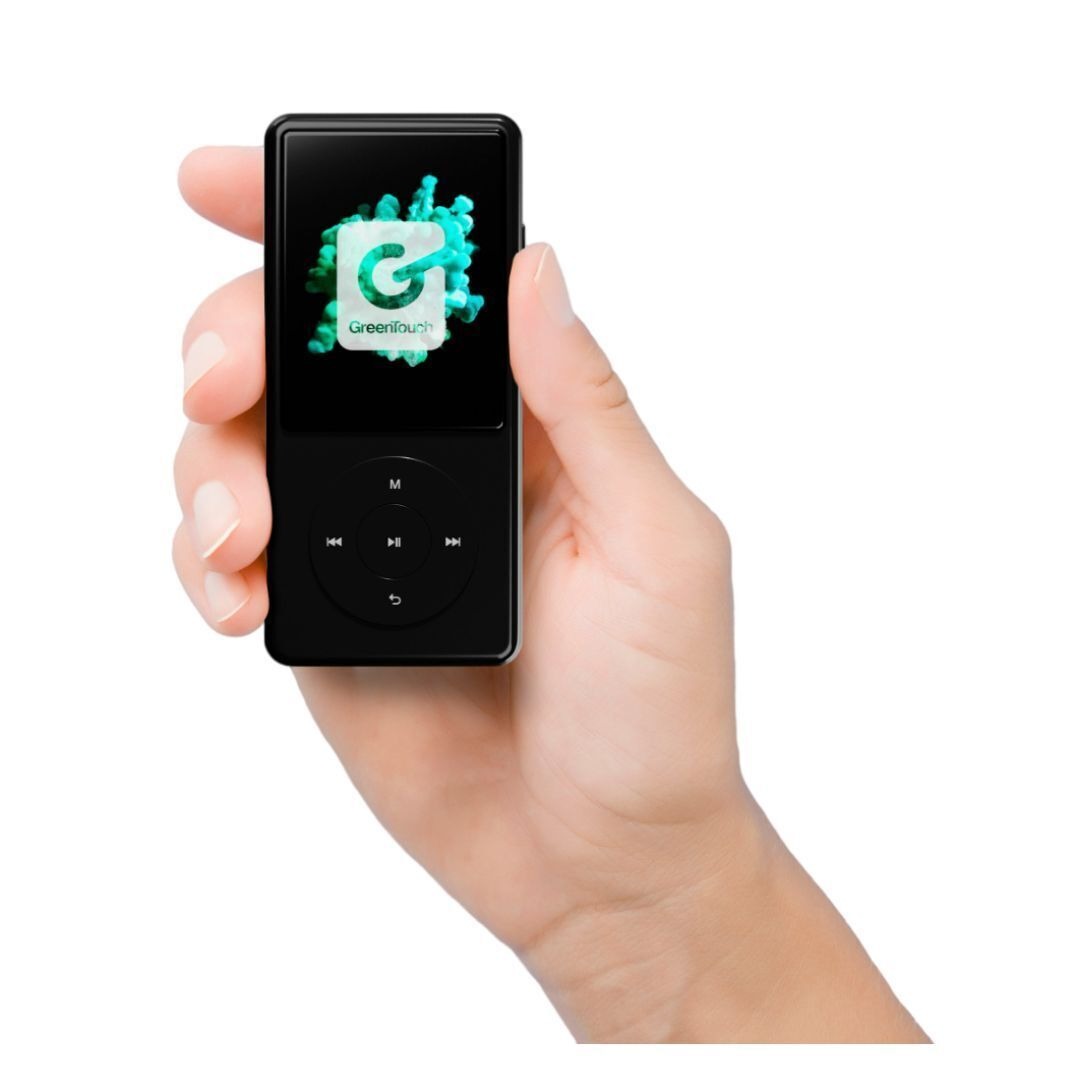 GreenTouch SIX 64GB Kosher MP3 Player with Bluetooth, Touch Buttons, and Built-In Speaker (Black)
