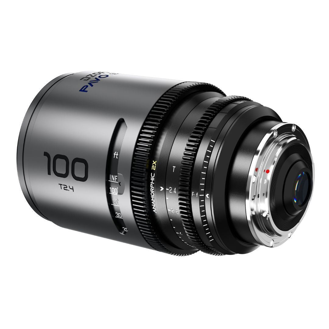 DZOFilm Pavo 2x Anamorphic T2.1 and T2.4 3-Lens Set with Blue Coating (Space Gray and Black)