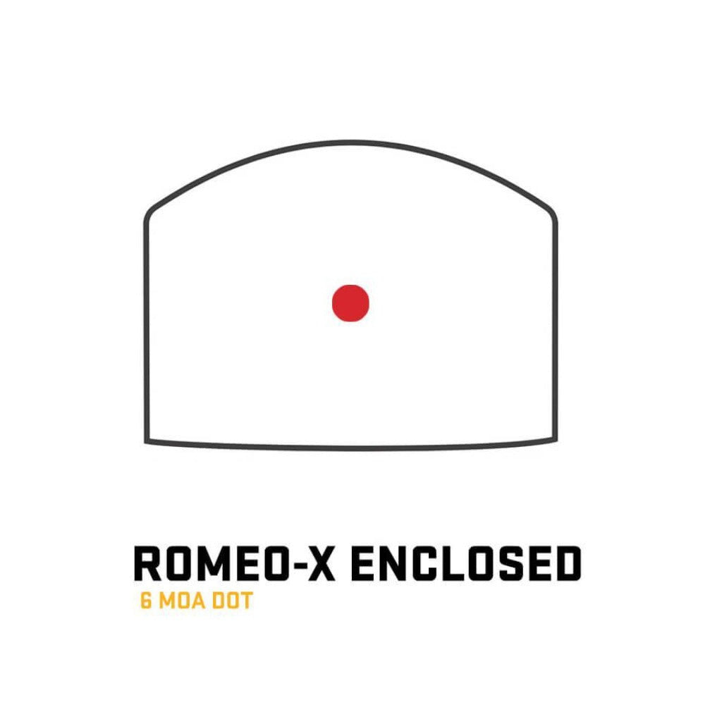 SIG SAUER Romeo-X Enclosed Compact Red Dot Sight, 6 MOA Red Dot