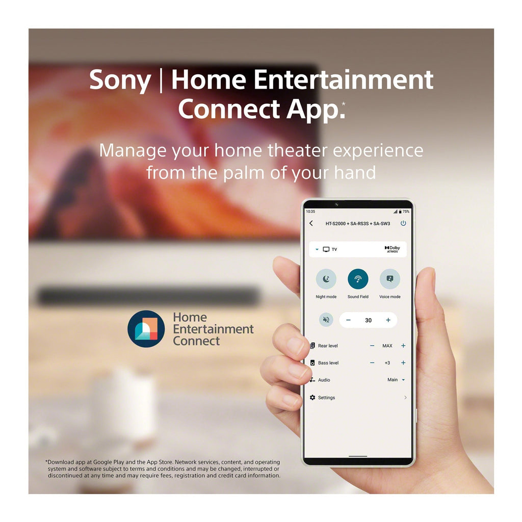 Sony HT S2000: 3.1ch Dolby Atmos and DTS:X Surround Sound Soundbar Bundle