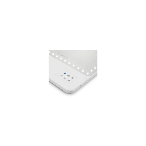 Glamcor RIKI LOVES RIKI RIKI SKINNY Portable 13 x 9.5-Inch Vanity Mirror (White)
