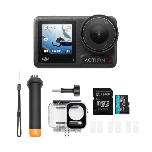 DJI Osmo Action 4 Camera Standard Combo with DJI Diving Accessory Kit Bundle