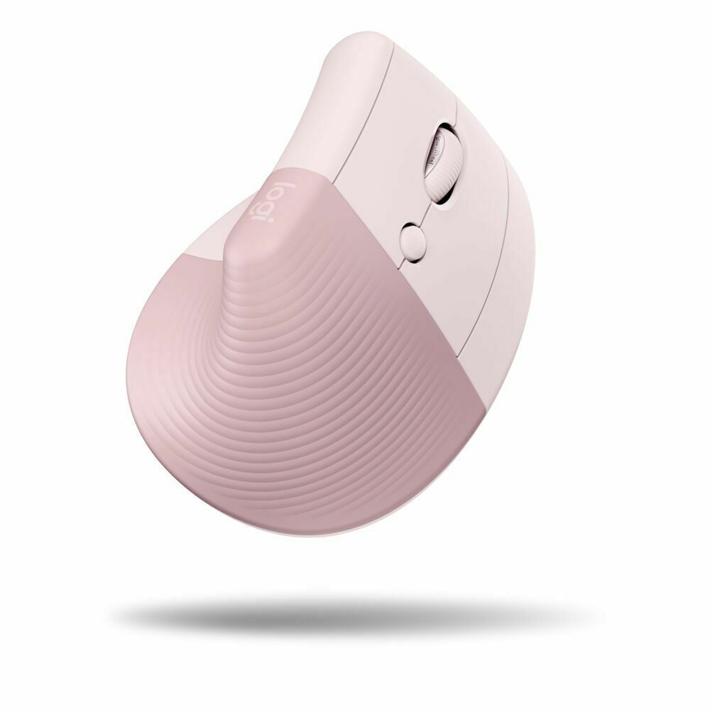 Logitech Lift Vertical Wireless Ergonomic Mouse (Rose) and USB 3.0 Hub