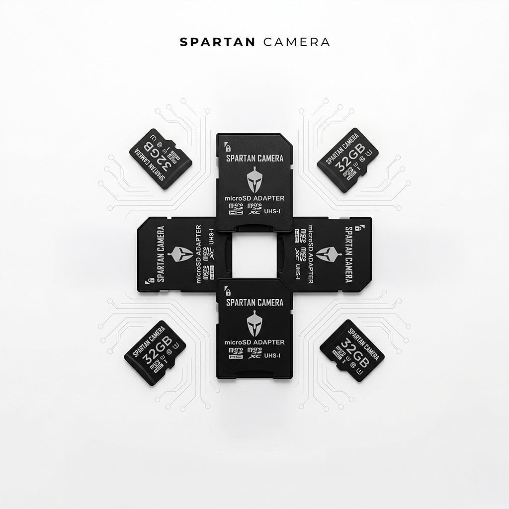 Spartan 32GB Micro Memory Card (8 Pack) with Adapter and Card Reader Bundle