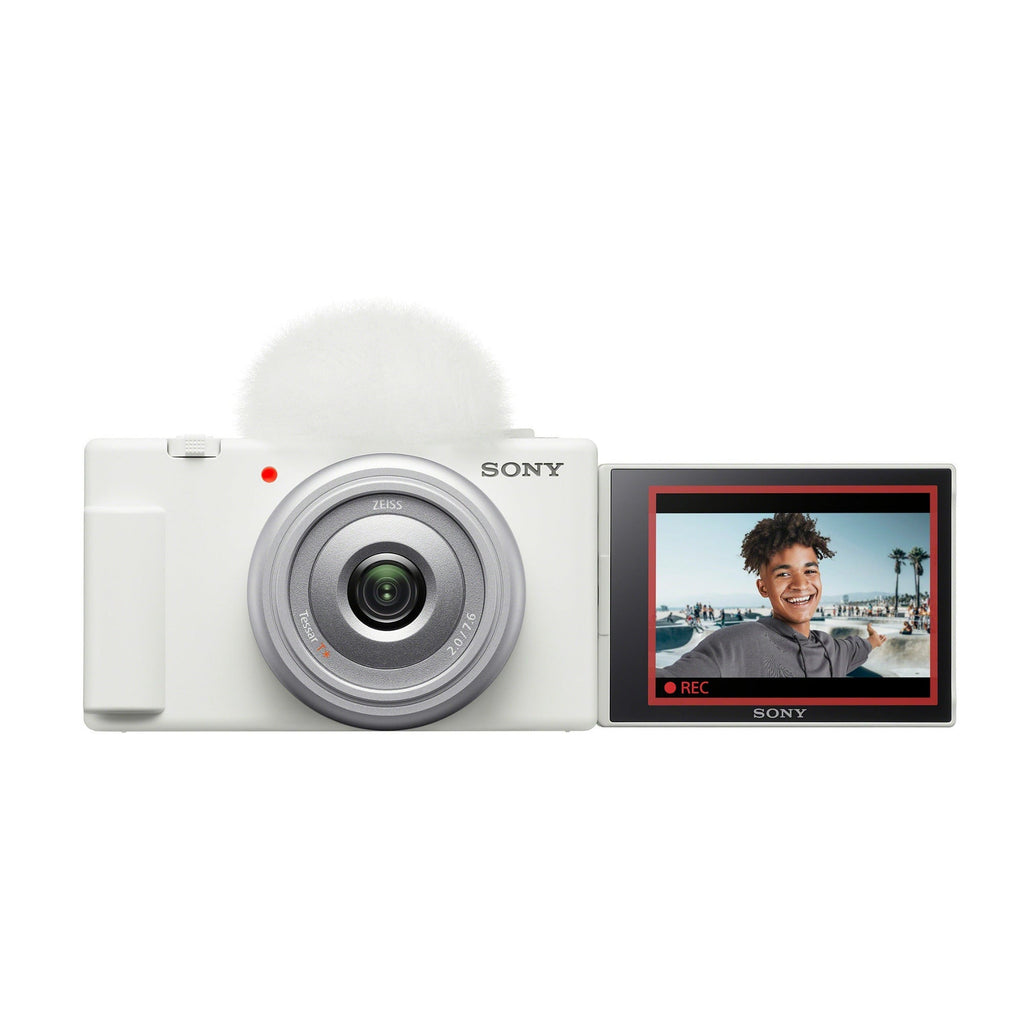 Sony ZV-1F Vlog Camera for Content Creators and Vloggers (White)