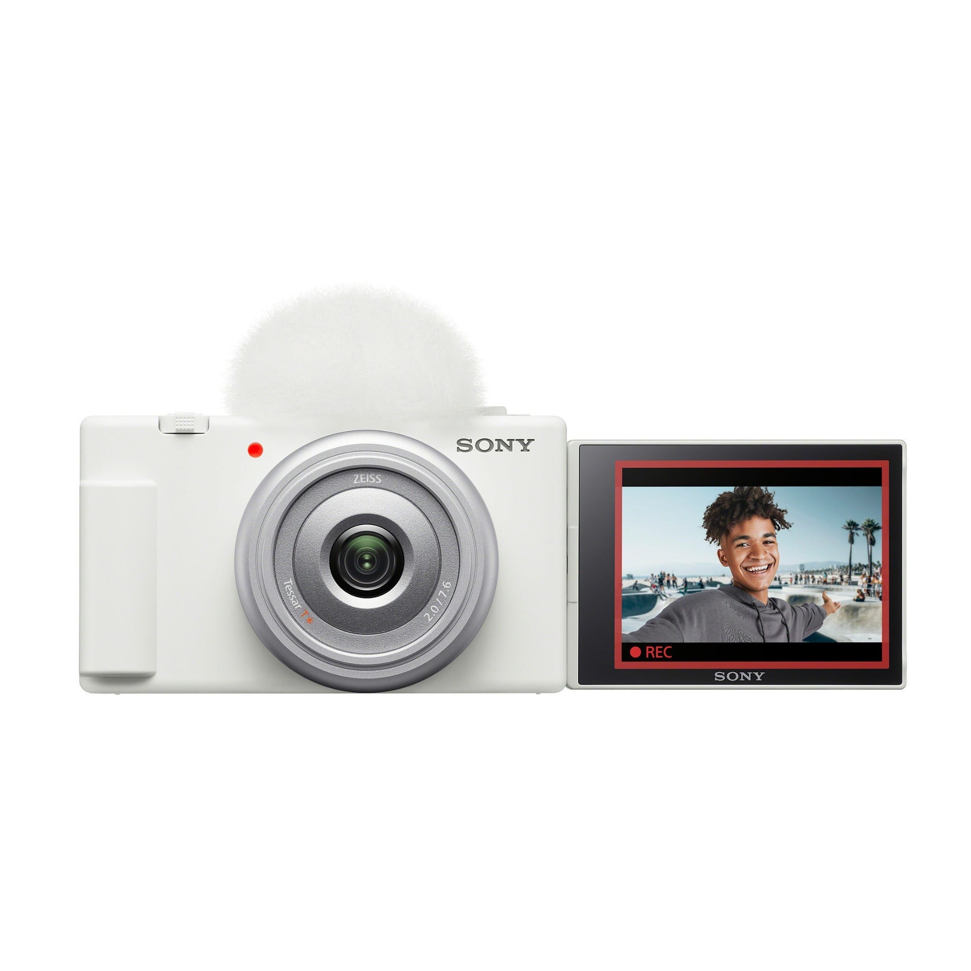 Sony ZV-1F Vlog Camera for Content Creators and Vloggers (White)