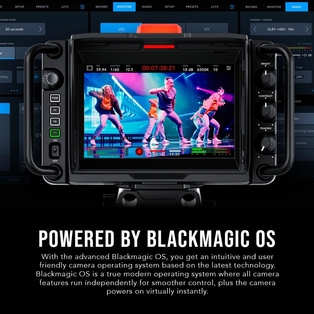 Blackmagic Design Studio Camera 4K Plus G2 with HDMI Cable and SDI Video Cable (BNC to BNC) Bundle