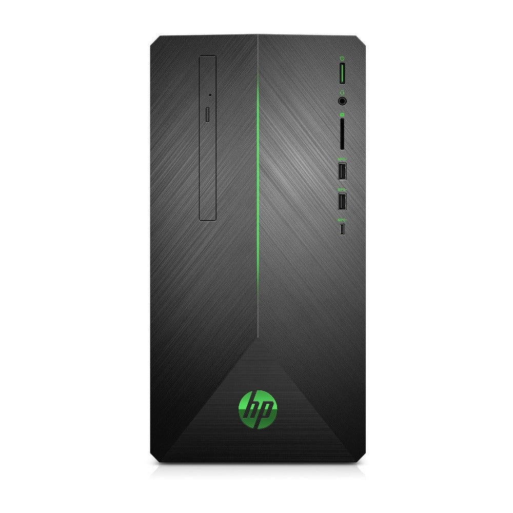 HP Pavilion 690 Gaming Desktop PC, AMD Ryzen 5-2400G, 1TB HDD + 128GB SSD, NVIDIA GTX 3GB (Certified Refurbished)
