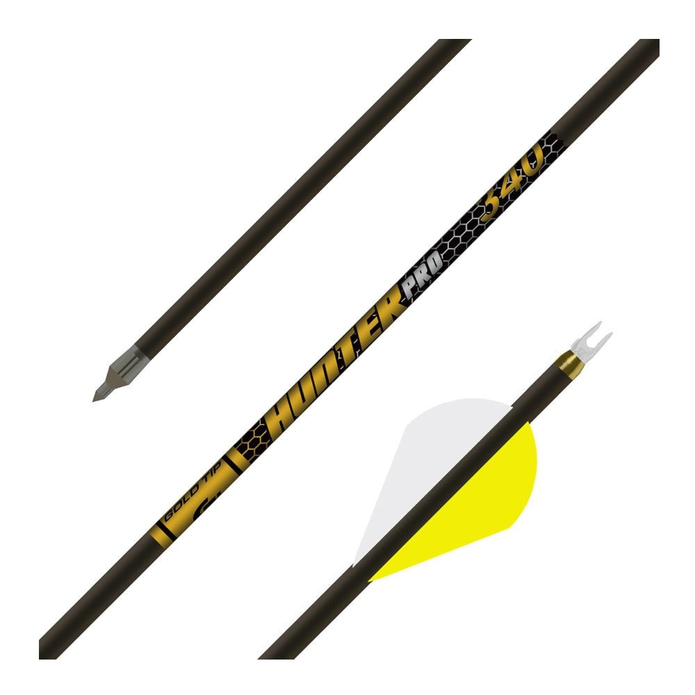 Gold Tip Hunter Pro 300 Carbon Hunting Arrows Shafts (Pack of 12)