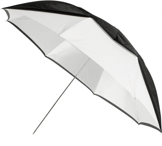 Westcott Optical White Satin 60-inch Convertible Umbrella with Removable Cover
