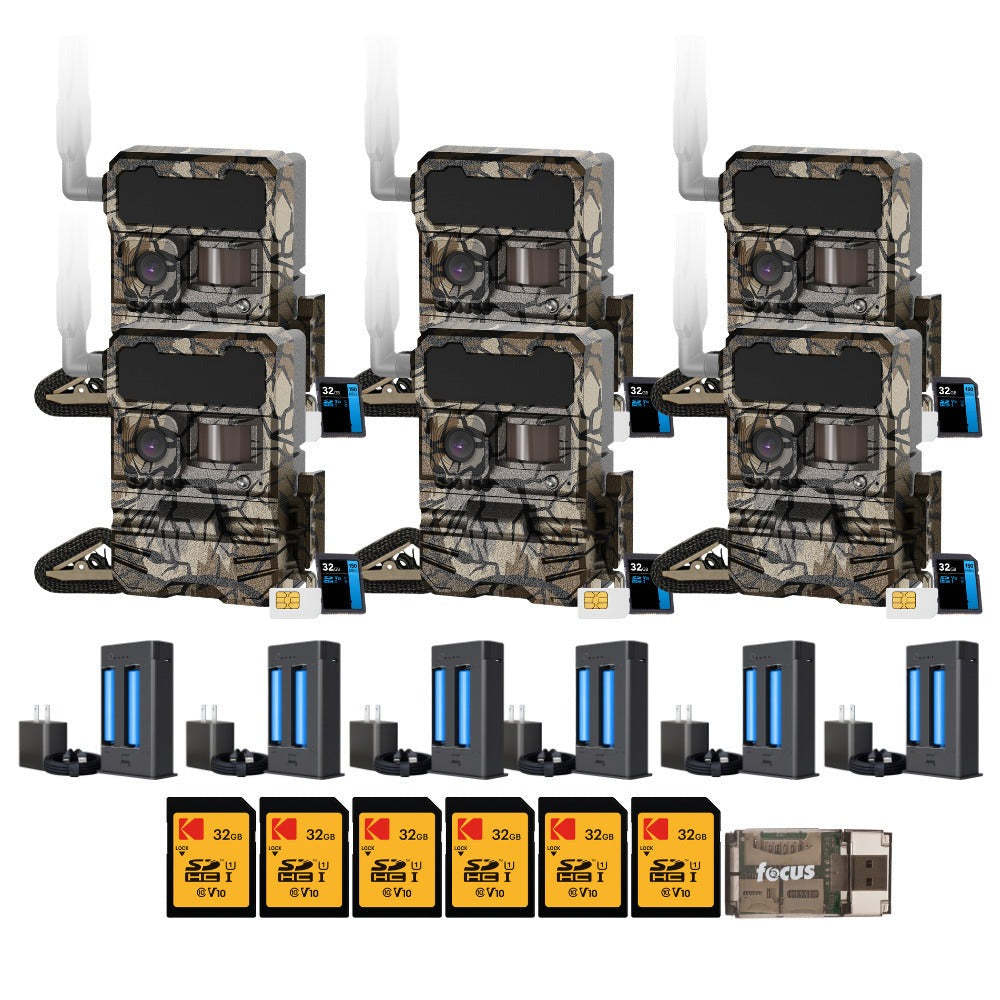Yellowstone Y2 Cellular Trail Camera with Battery Pack and Card Reader Bundle