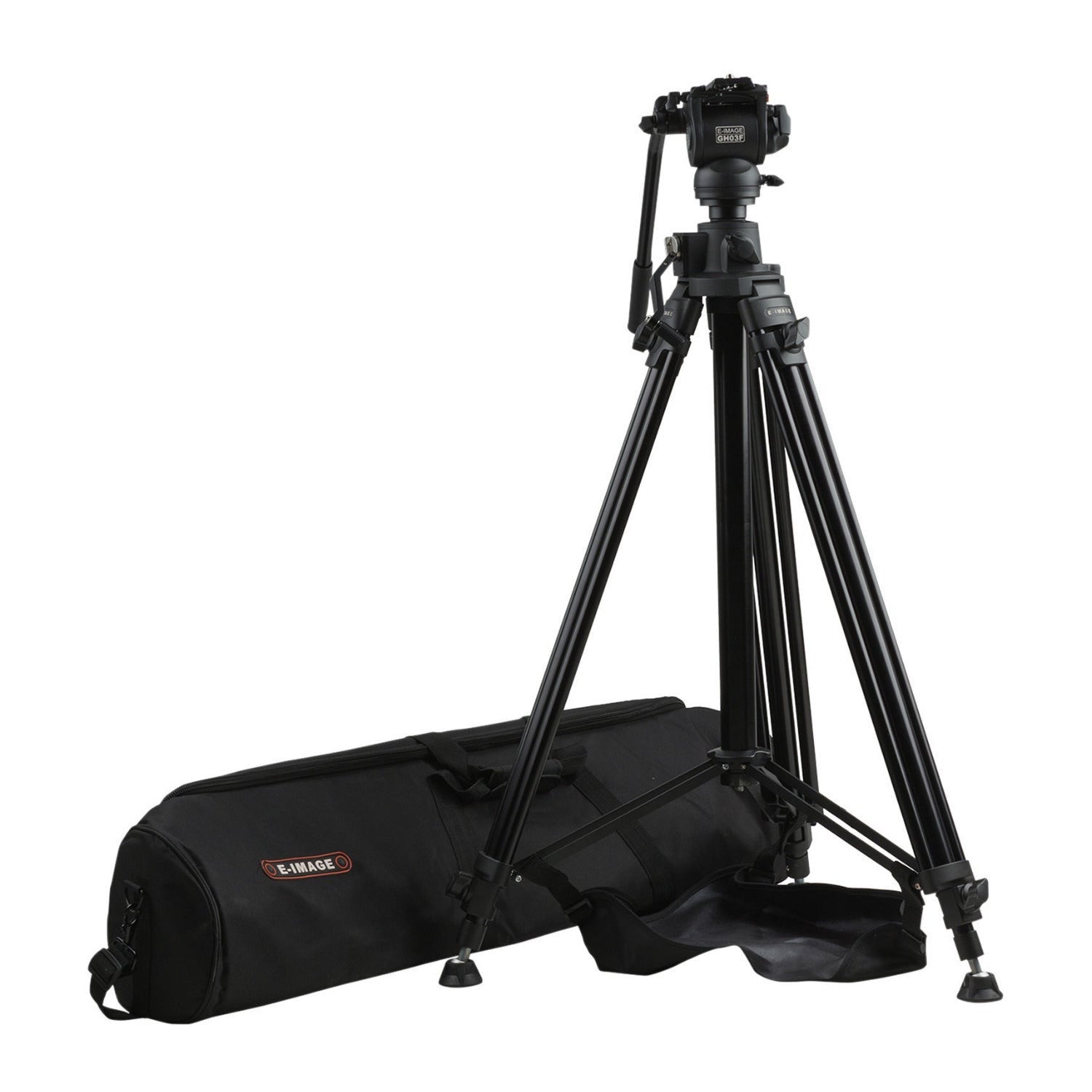 E-Image Studio Tripod Kit with Geared Center Column and Fluid Head Kit