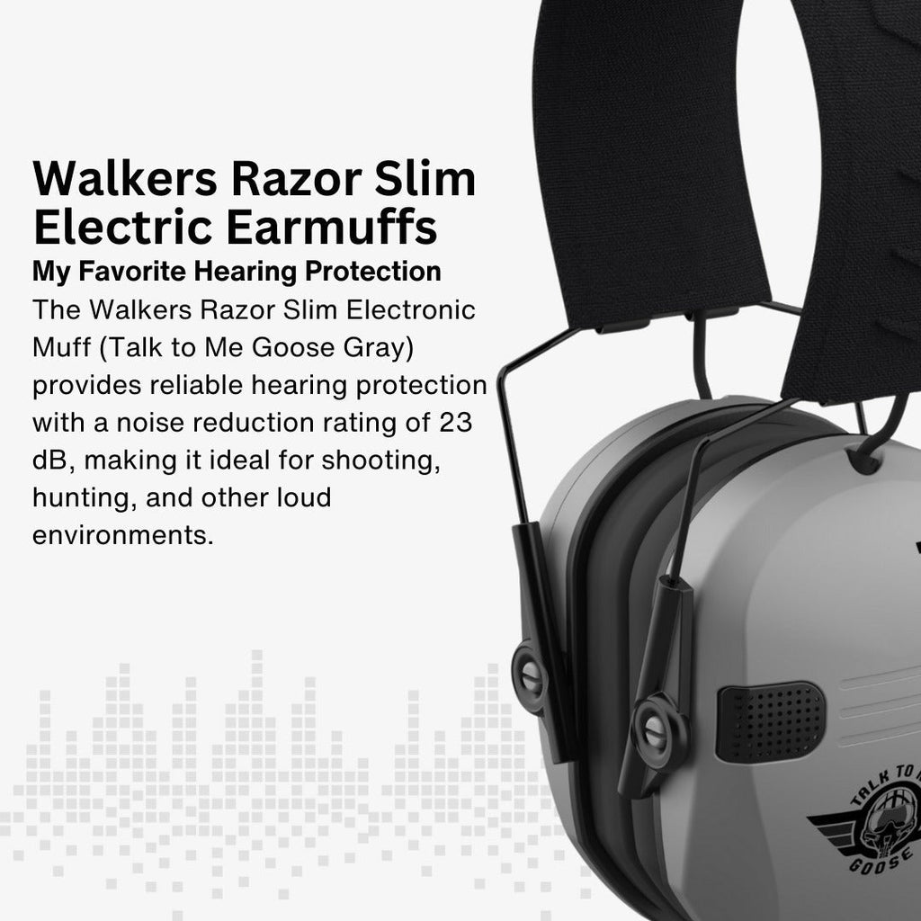 Walkers Razor Walkie Talkie Bundle with Ear Muffs and Accessories
