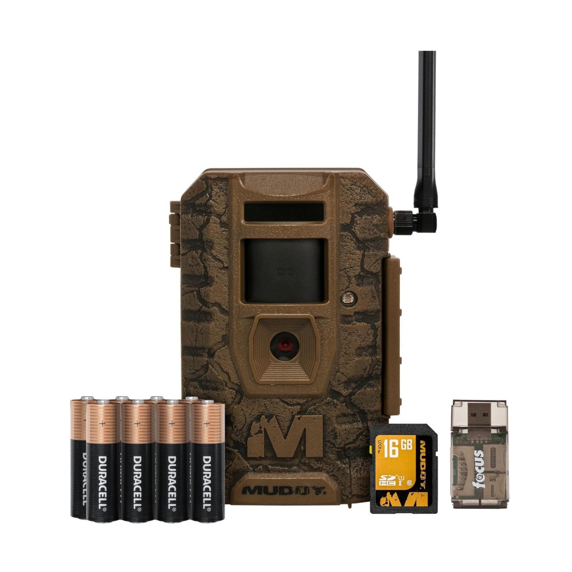 Muddy Outdoors Mitigator 3.0 Combo Cellular Trail Camera with Accessories Bundle
