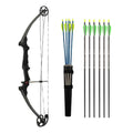 Genesis Bows Original Bow Kit with Arm Guard, Quiver, and 11 Arrows (RH, Black)