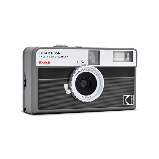 Kodak Ektar H35N 35mm Half Frame Film Camera with Star Filter and Tripod Support (Striped Black)