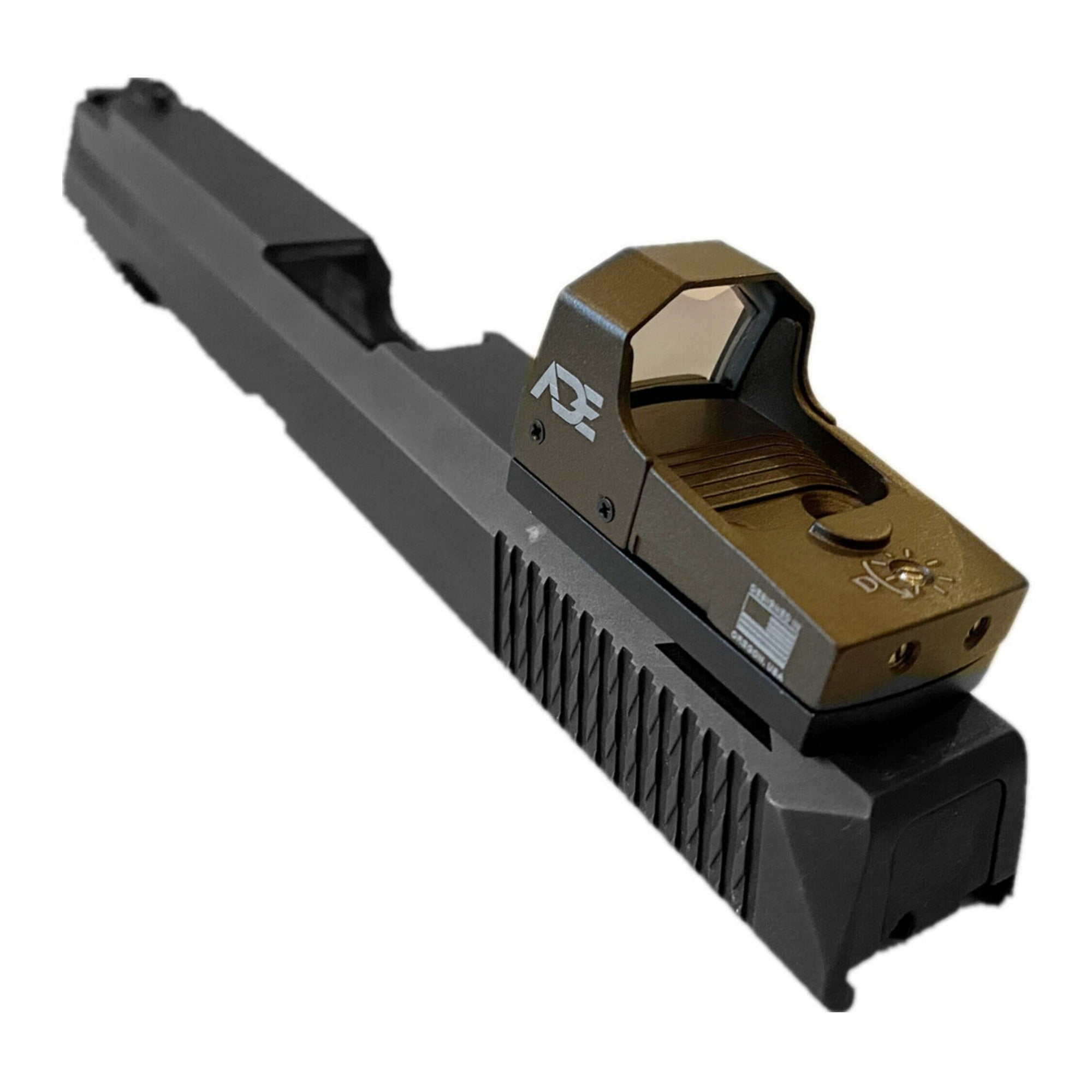 ADE Advanced Optics Huracan RD3-006B1S Green Dot Reflex Sight (FDE/TAN Body)