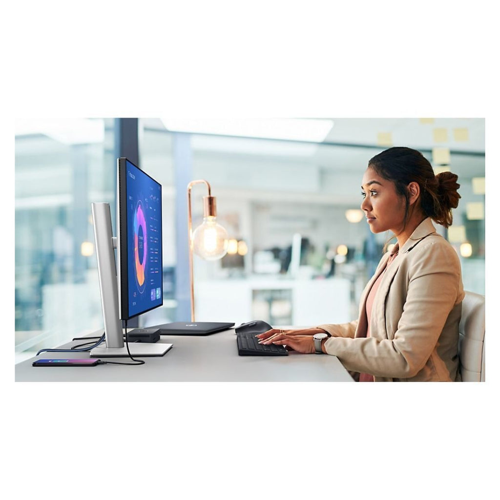 Dell UltraSharp U2724D 27-Inch QHD 2560 x 1440 Monitor (Platinum Silver) Bundle
