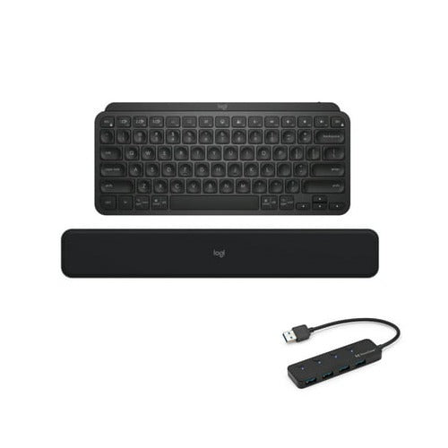Logitech MX Keys Mini Wireless Illuminated Keyboard Bundle with Accessories