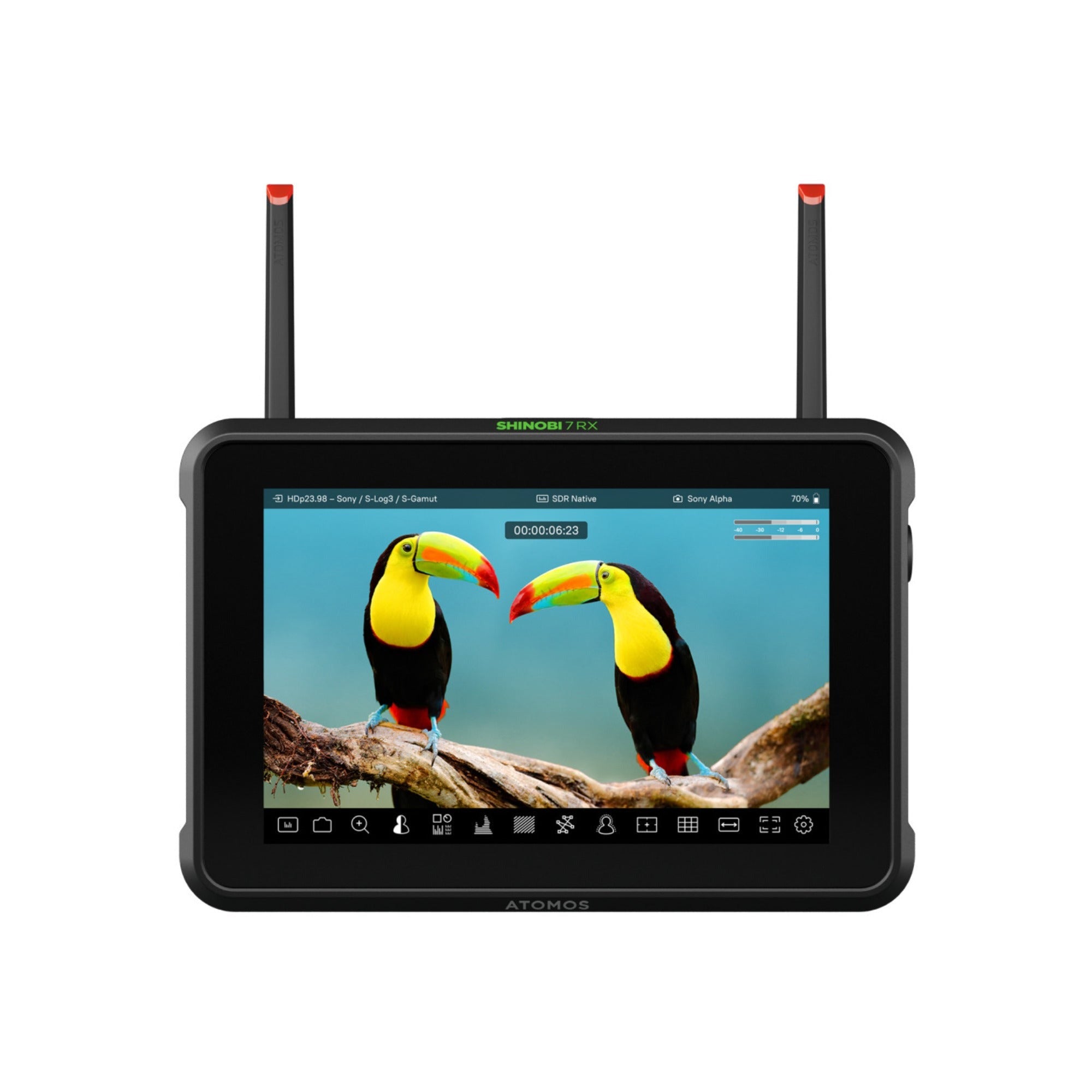 Atomos Shinobi 7 RX 7-inch HDR Monitor Bundle with Universal Power Kit