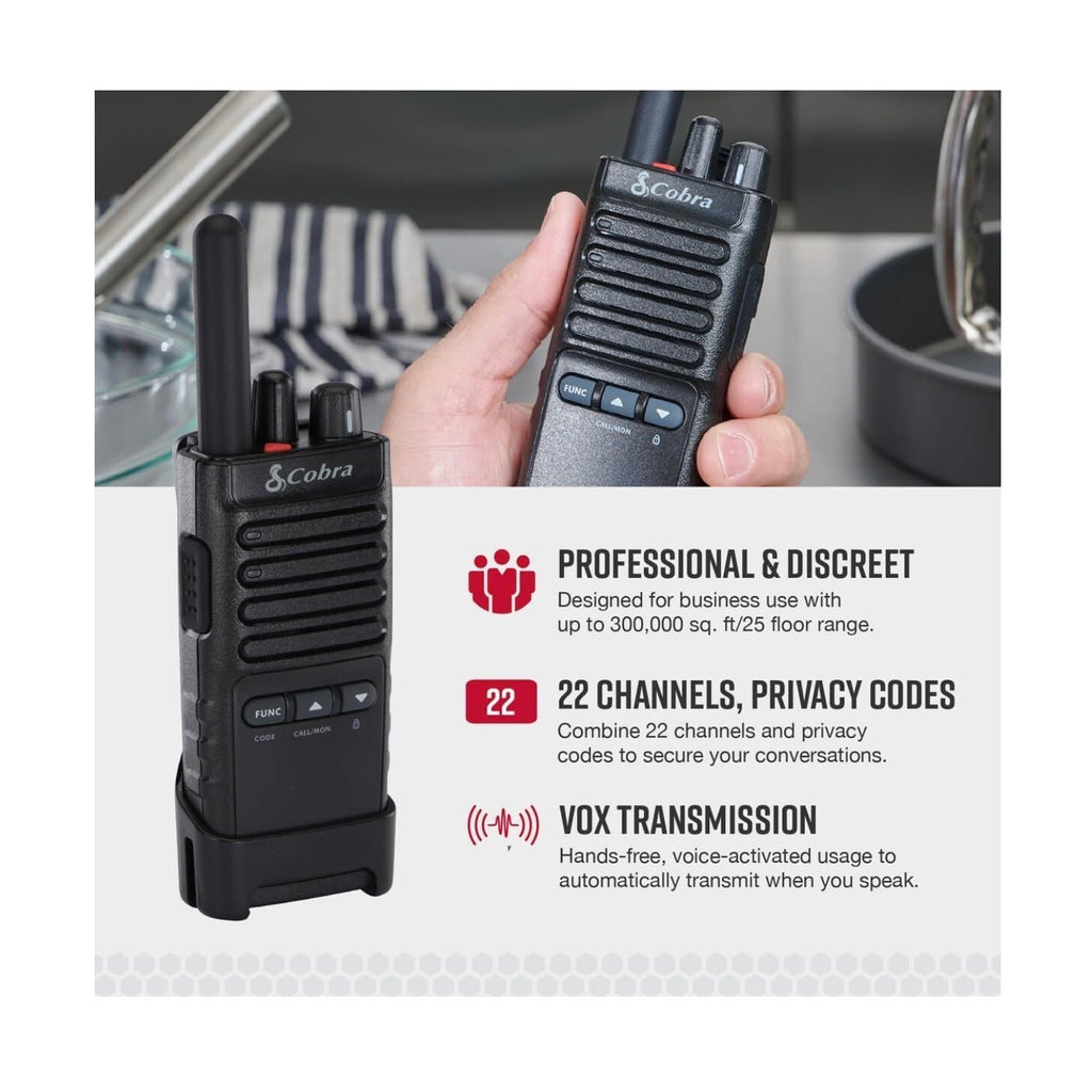 Cobra Pro Business 42-Mile Range 2W FRS Two-Way Radio (6 Pack)