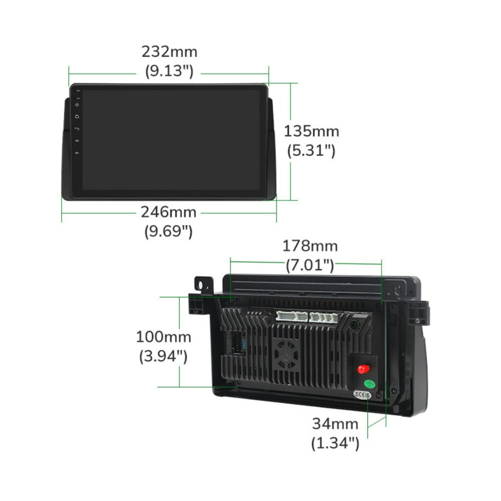 Eonon E46 Android 13 Wireless Apple CarPlay and Android Auto Car Stereo for 1998-2006 BMW 3 Series
