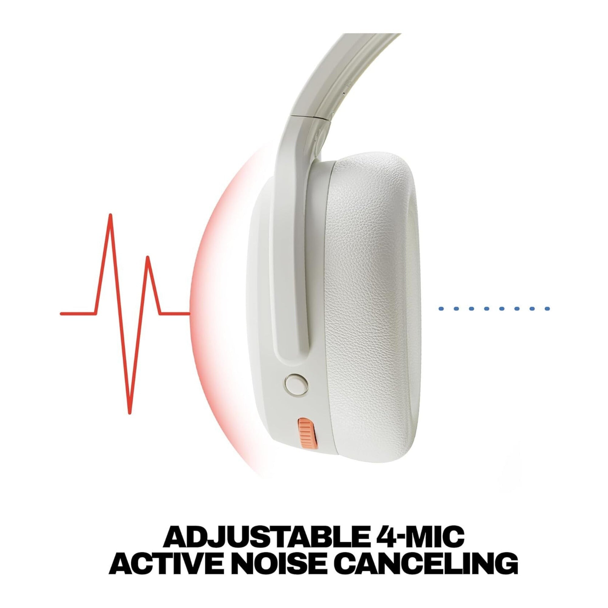 Skullcandy Crusher ANC 2 Sensory Bass Headphones (Bone Orange Glow)