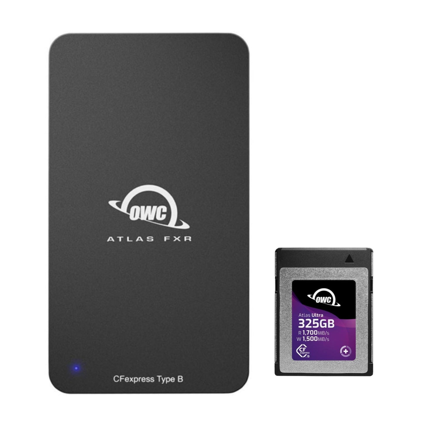 OWC 325GB Atlas Ultra CFExpress 2.0 Type B Card with Atlas FXR USB-C with USB 3.2 CFExpress Reader