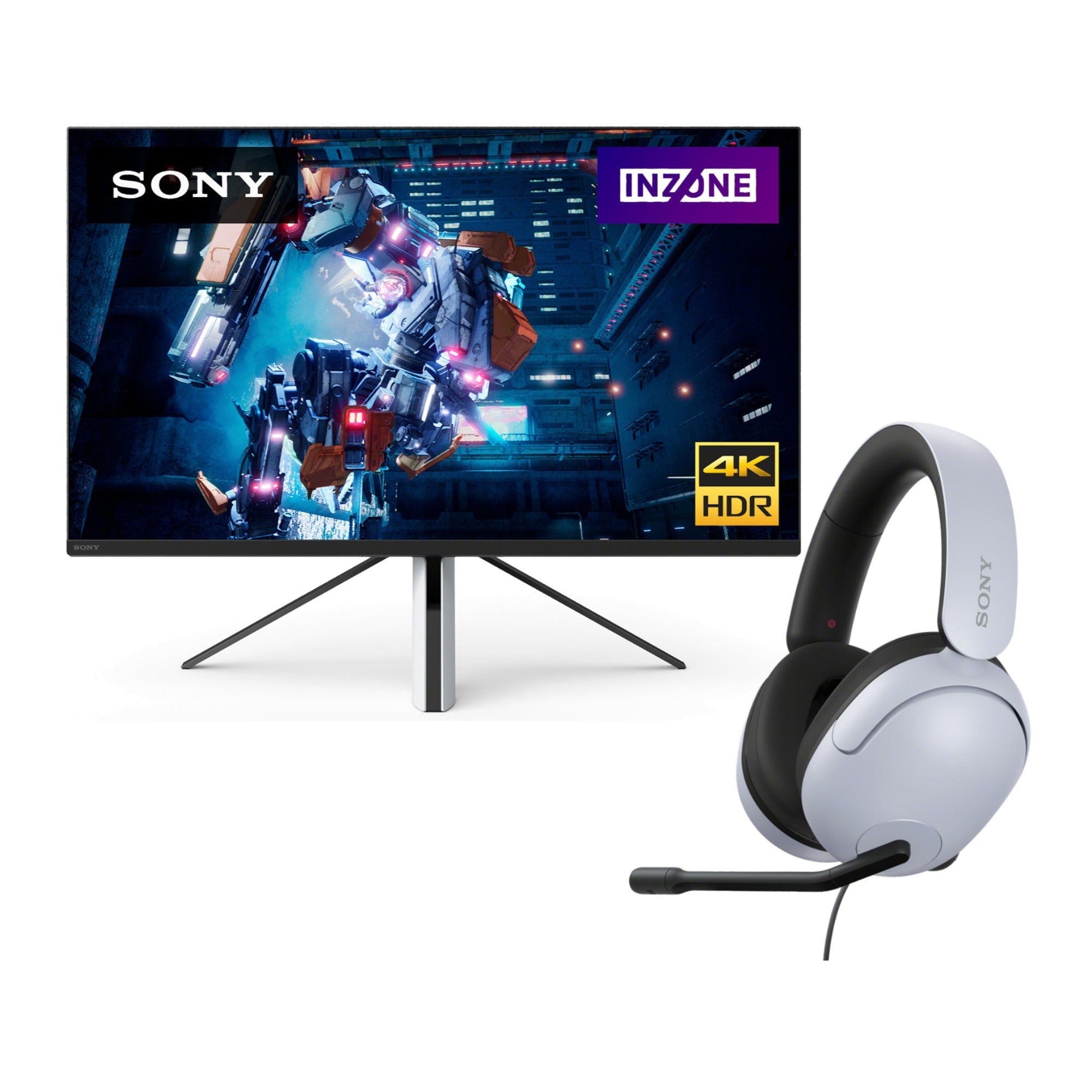 Sony 27-Inch INZONE M9 4K HDR 144Hz Gaming Monitor (SDM-U27M90) with Headset