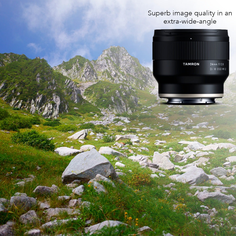 Tamron 24mm f/2.8 Di III OSD Wide-Angle Prime Lens for Sony E-Mount with Software Suite Bundle