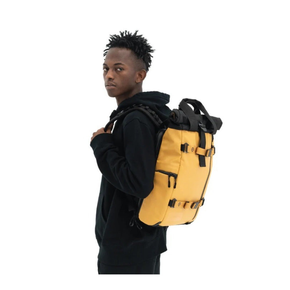 WANDRD PRVKE Lite Camera Backpack - Weather-Resistant with Expandable Rolltop (Dallol Yellow)