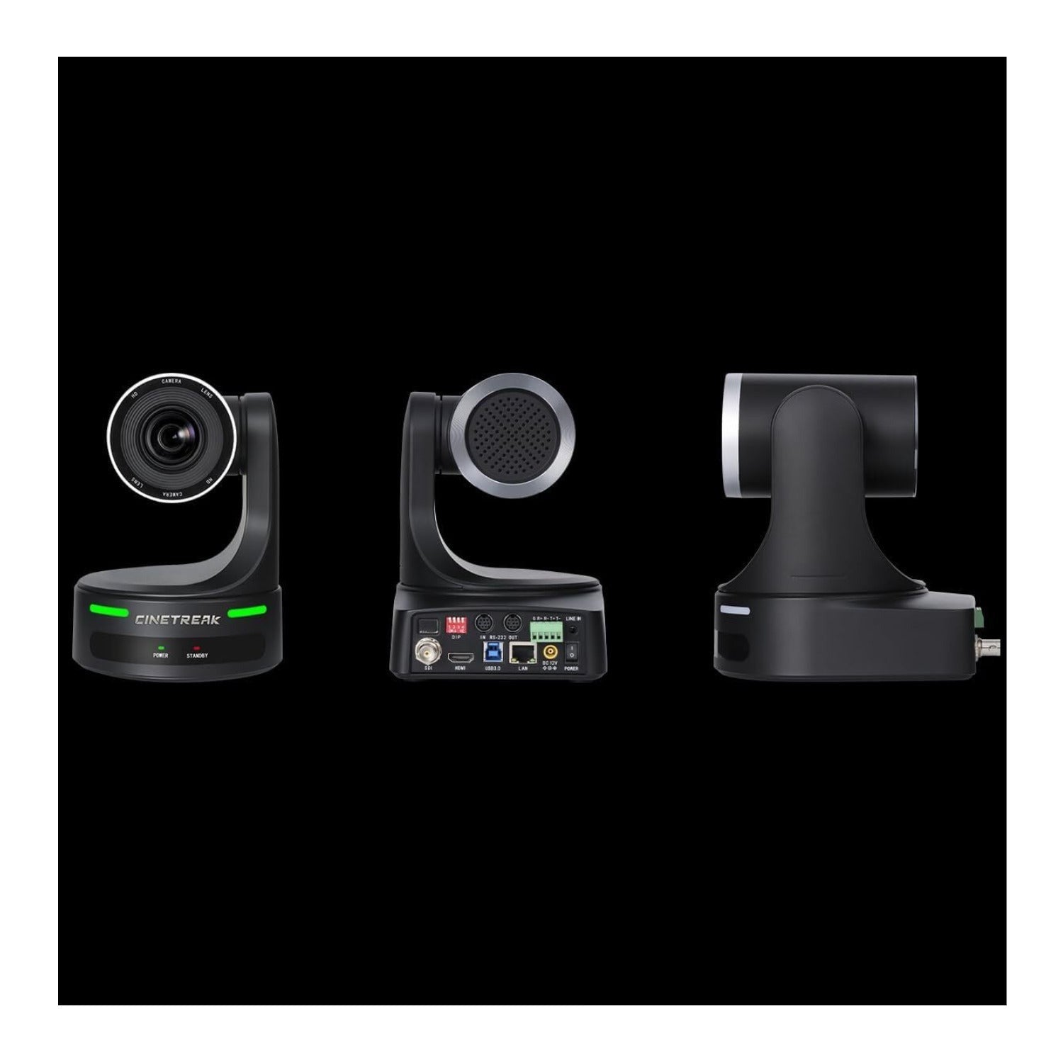 CineTreak CT-PT20NDI PTZ Camera - 1080p60, 20x Optical Zoom, AI Human Tracking